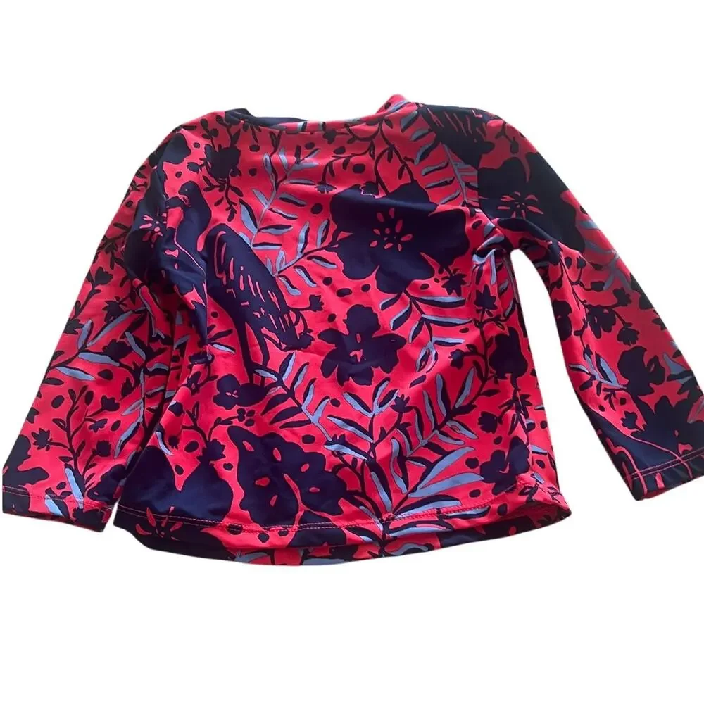 Lilly Pulitzer Bobby Rashguard Set Up Size 4 Ruby Red Heron My Own